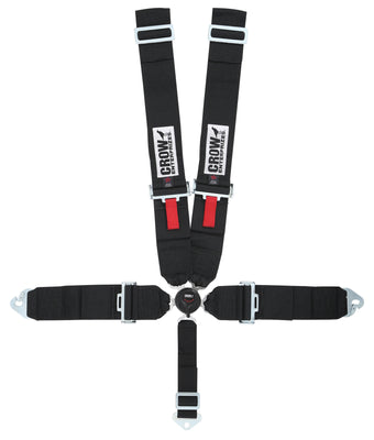 Ceinture de sécurité 5 points noire à fixation au plancher Kam Lock