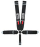 Ceinture de sécurité 5 points noire à fixation au plancher Kam Lock