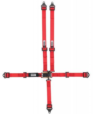 Ceinture ventrale 5 points L&L 2 pouces à réglage par tirage vers le haut TOUS N/B & B/