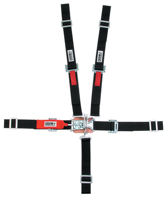 Ceinture ventrale L&L 5 points 2 pouces à tirette noire SFI16.2