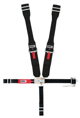 5 points d'attache L&L avec cliquet sur la ceinture sous-abdominale gauche. Harnais