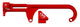 4500 Throttle Cable Brkt GM & Morse - Red