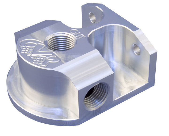 Support de filtre à huile déporté en billette d'aluminium GM