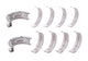 Jeu de coussinets de vilebrequin Subaru EJ20/EJ22/EJ25