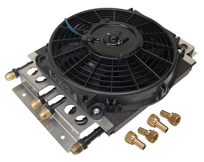Refroidisseur d'huile double circuit avec ventilateur 8an 4 & 4 passages