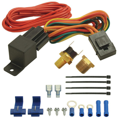 Kit de relais thermostatique d'interrupteur de ventilateur 180F 1/8po et 3/8