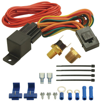 Kit thermostat de ventilateur 190F à relais 1/8po et 3/8po