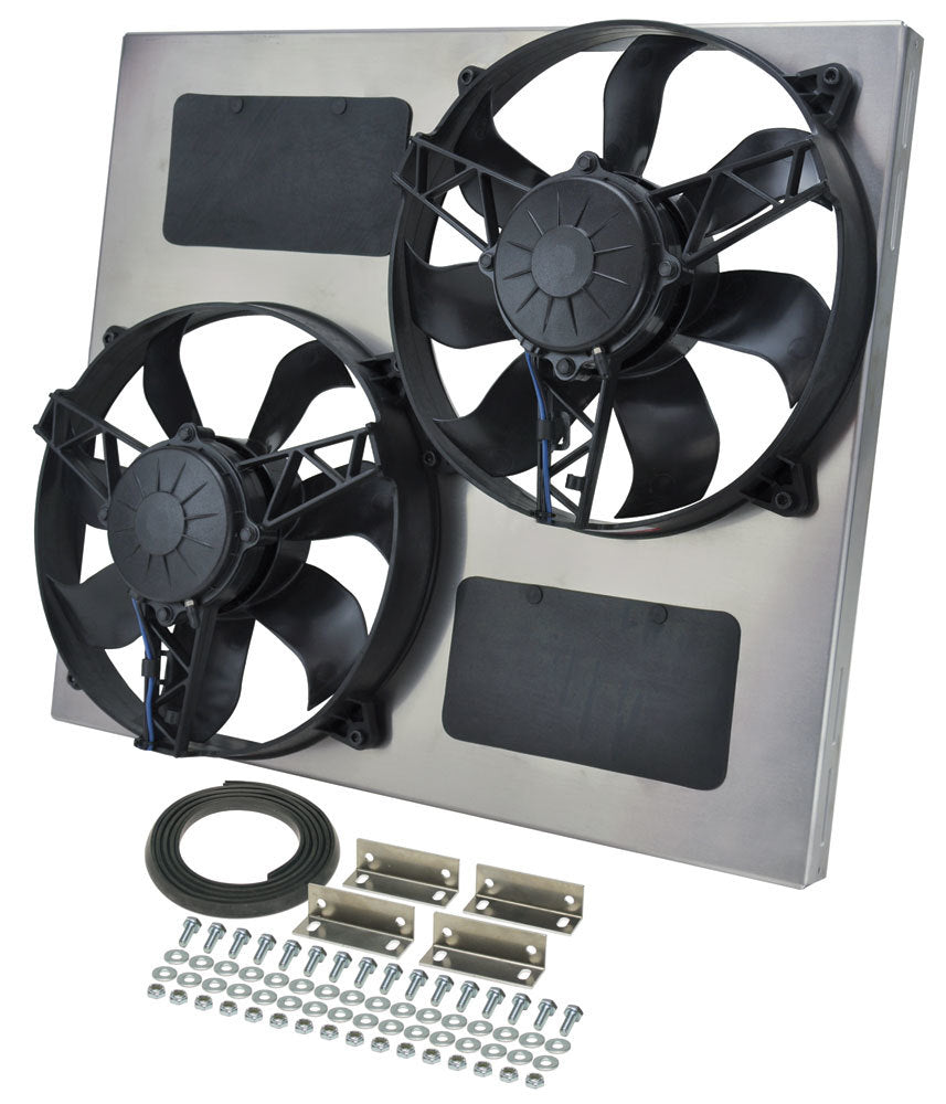 Ventilateur double avec carénage en aluminium