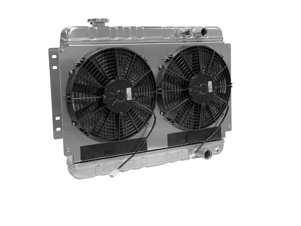 Radiateur avec ventilateurs Chevelle 68-72 LS boîte manuelle brut