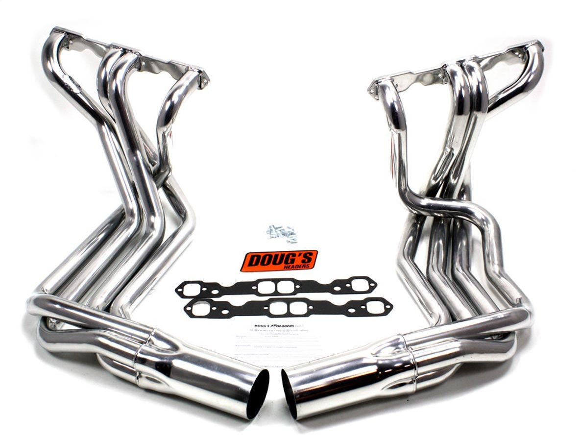 Collecteurs d'échappement SBC à montage latéral - Argent - Corvette 63-82