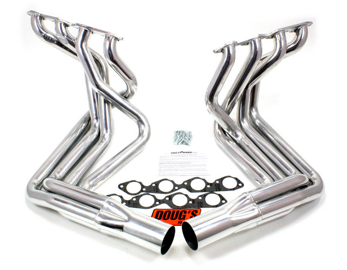 Collecteurs d'échappement latéraux BBC - Argent - Corvette 63-82