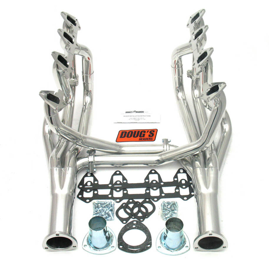 Collecteur d'échappement 66-70 BBF 390-428 Silver long tube