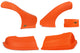 Dominator nez de carénage Late Model Fluo Orange