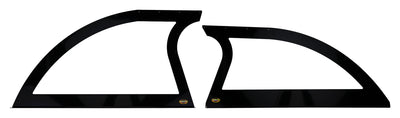 Paire de voiles en aluminium noires, style ouvert