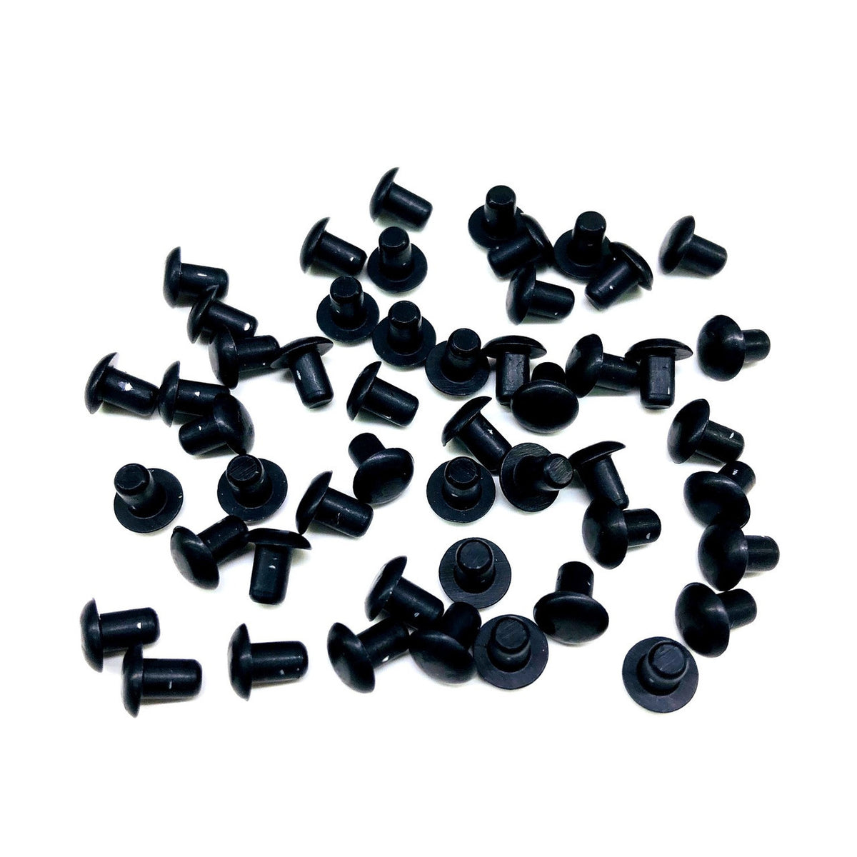 Rivet à écraser - 1/8 po dia x 0,187 po de long paquet de 50 noir