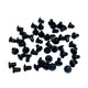Rivet à écraser - 1/8 po dia x 0,187 po de long paquet de 50 noir