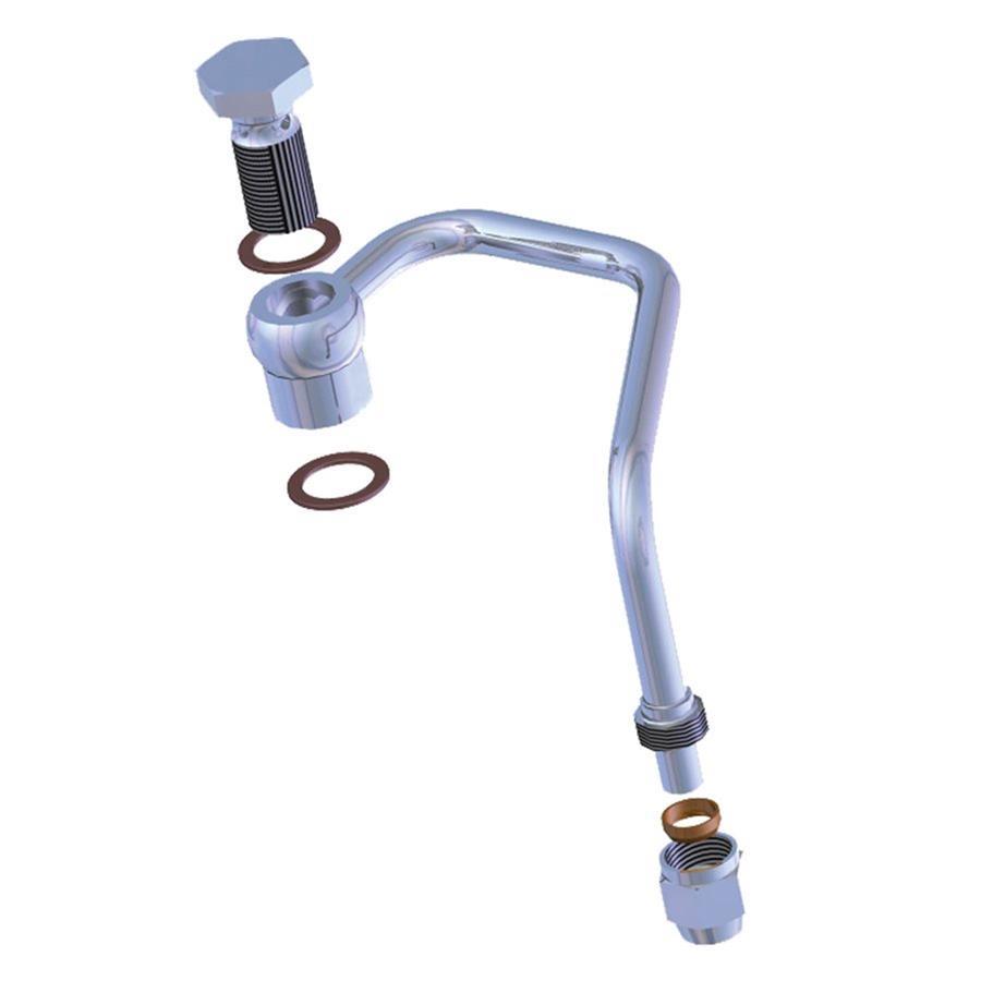 Tube rigide sous pression avec raccord banjo