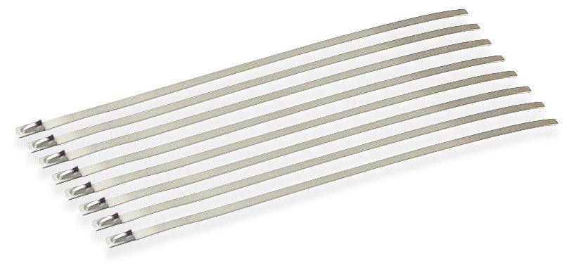 Attache-câbles autobloquantes inox 20cm - paquet de 8