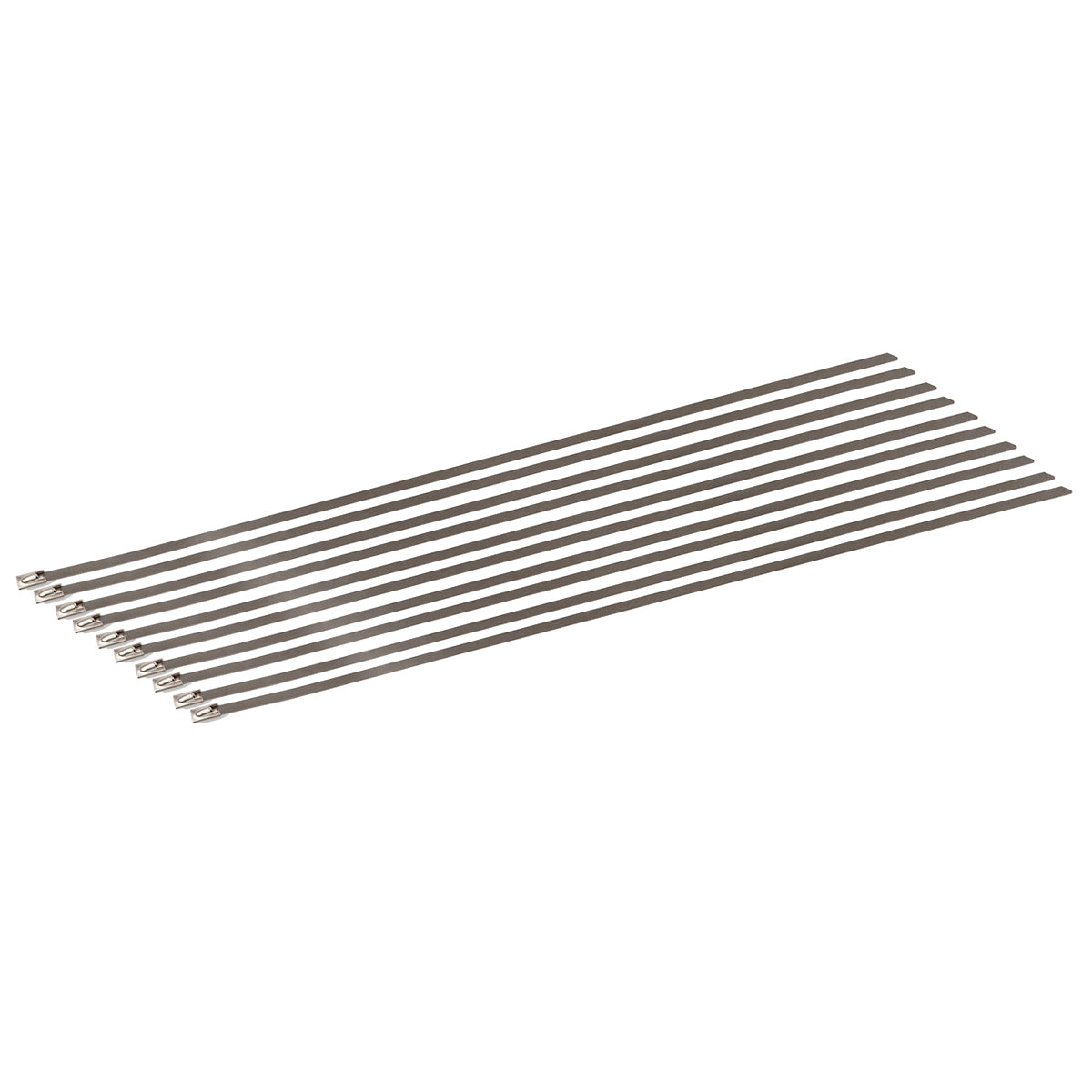 Colliers de serrage verrouillables en acier inoxydable 20 po (10 par poly)
