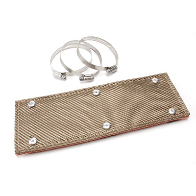 Bouclier pour tuyau en titane 4 po x 1 pi