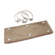 Bouclier pour tuyau en titane 4 po x 1 pi