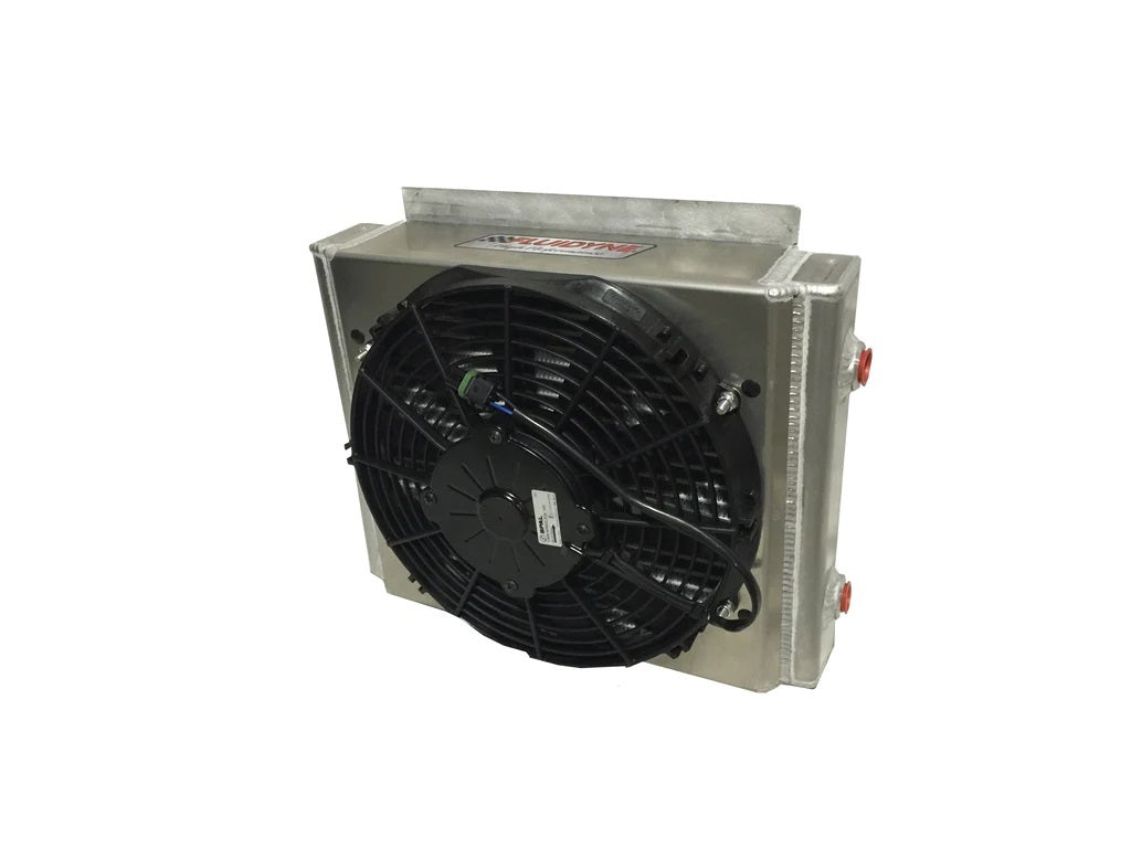 Radiateur de transmission avec ventilateur, double passe