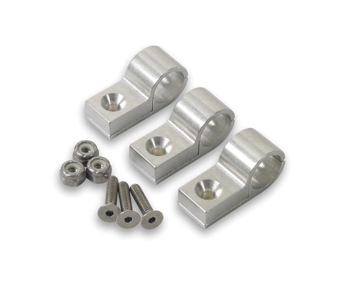 Collier de serrage en aluminium usiné 3/8 po transparent