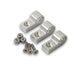 Collier de serrage en aluminium poli 1/2 po (paq. de 3)