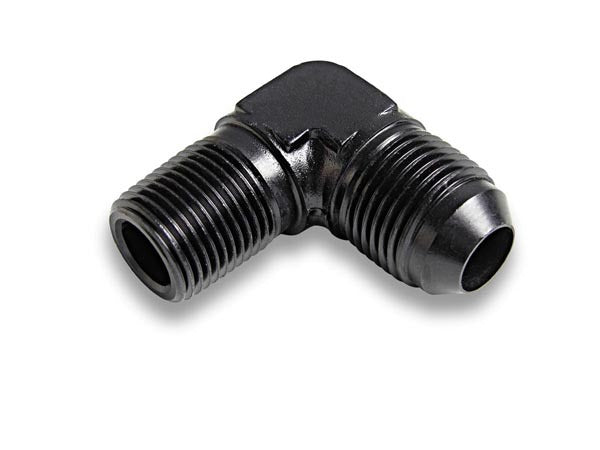 Raccord coudé à 90 degrés Ano-Tuff mâle #6 vers NPT 3/8 po