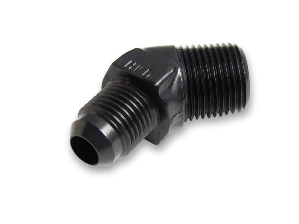Raccord Ano-Tuff coudé 45° mâle #6 vers NPT 1/4"