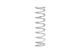 Ressort hélicoïdal 12po avec amortisseur, DI 2.50po, argent