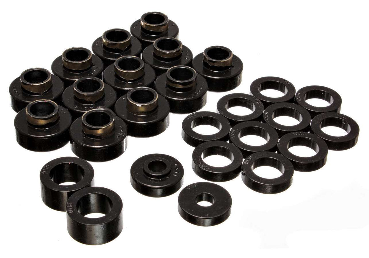 81-86 CJ8 Supports de carrosserie noirs