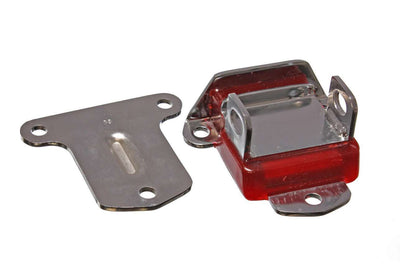 Support moteur chromé Chevy 58-72 avec tampon rouge
