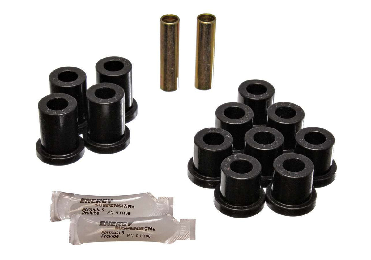 56-57 Chevy Jeu de silentblocs ressorts arrière noirs