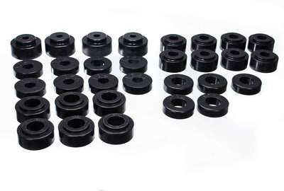 Supports de carrosserie noirs pour Chevrolet 68-72