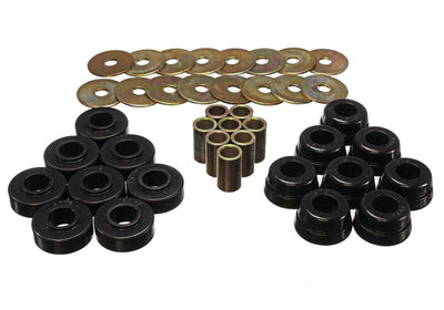 Entretoises de carrosserie noires pour Corvette 73-82