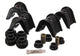 Kit de bagues 4 Deg. C - Noir