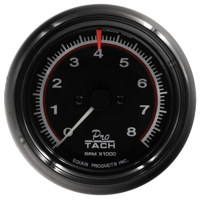 Tachymètre de 3-3/8 po de diamètre, 8000 tr/min, cadran noir