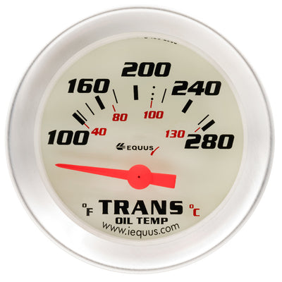 2.0 Jauge de température de transmission argent 100-280