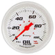 Manomètre de pression d'huile 2-5/8 po de diamètre argenté  0-100 psi