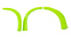 Élargisseurs d'aile MD3 saleté vert fluorescent gauche