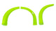 Élargisseurs d'ailes MD3 Dirt Vert Fluo Droit