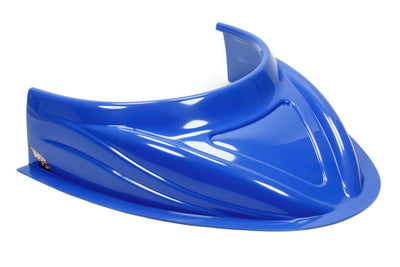 Écope de capot MD3 5 pouces de haut, chevrons plats bleus
