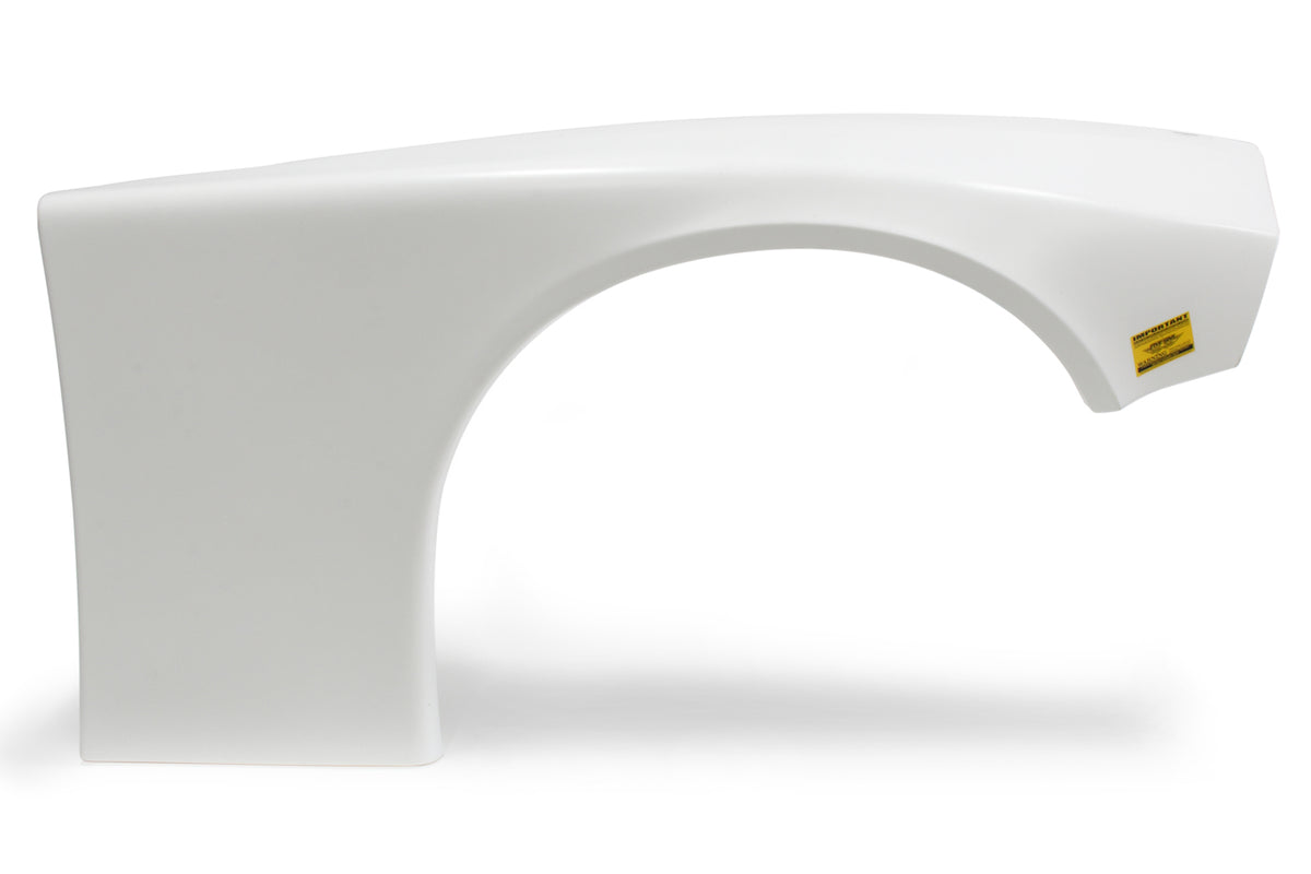 Garde-boue avant droit blanc en plastique complet (LSMC)
