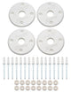 Scuff Plate Plastic White 4-Pack MD3
