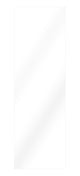 Feuille de plastique MD3 3,5 pi x 9,5 pi Blanc MD3