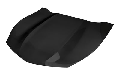 Capot noir de voiture de course composite