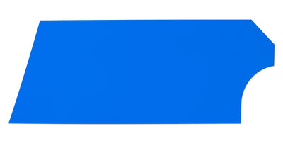 Porte en plastique antichoc bleu gauche
