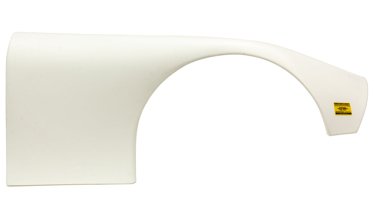 Garde-boue ABC en plastique blanc droit pour pneus 10 pouces