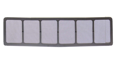 Grille inférieure de nez maille 3/16 po noire
